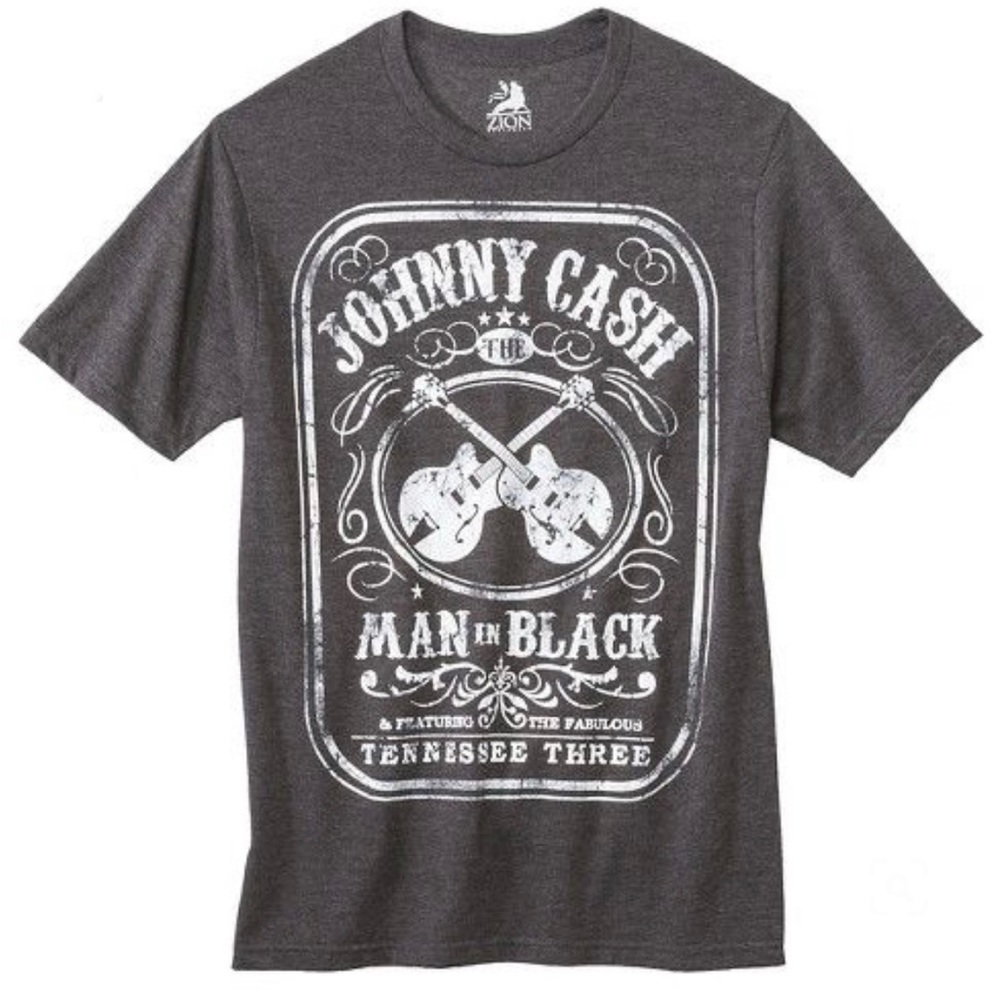 JOHNNY CASH Man in Black Band Music T-Shirt Size Medium